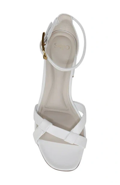 Sarto By Franco Sarto Nerissa Ankle Strap Sandal In White