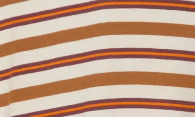 Cat Wwr Relax Stripe Long Sleeve T-shirt In Red