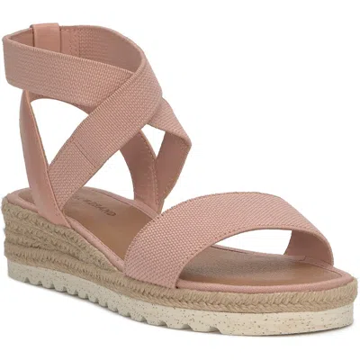 Lucky Brand Thimba Ankle Wrap Espadrille Sandal In Orange