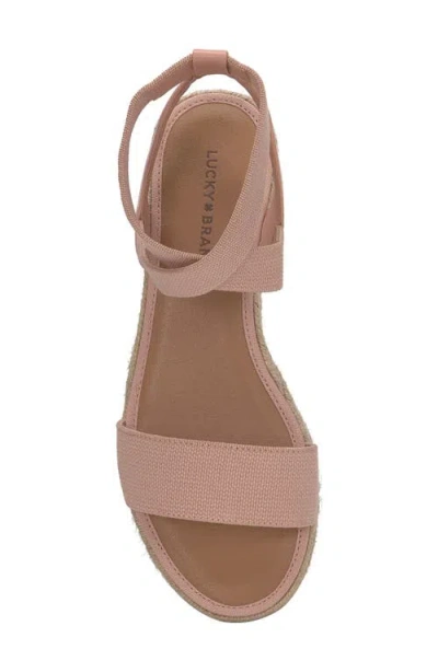 Lucky Brand Thimba Ankle Wrap Espadrille Sandal In Orange