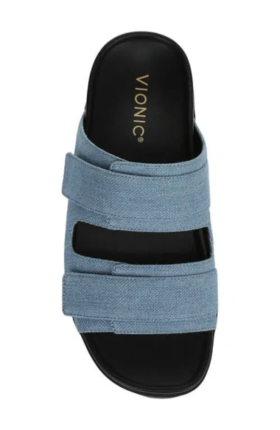 Vionic Riviera Platform Sandal In Blue