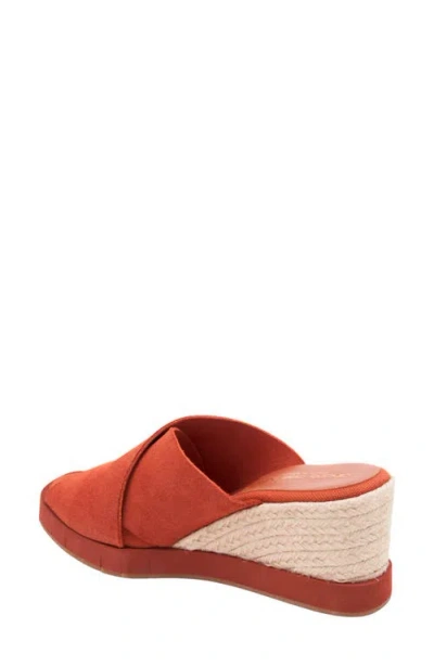 Andre Assous André Assous Filo Sole Motion Espadrille Wedge Slide Sandal In Brown