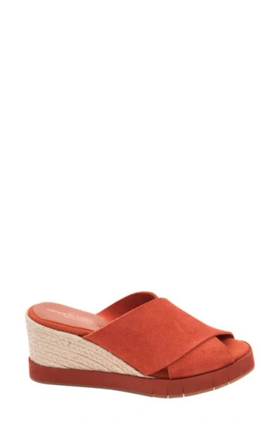 Andre Assous André Assous Filo Sole Motion Espadrille Wedge Slide Sandal In Brown