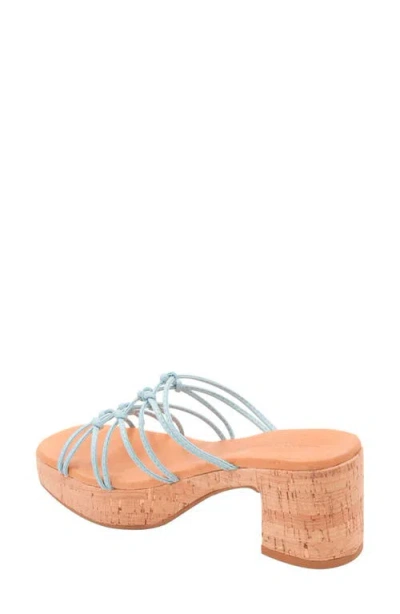 Andre Assous André Assous Camryn Platform Slide Sandal In Blue