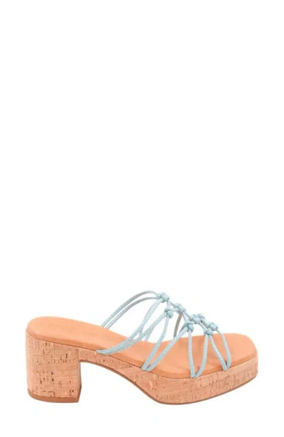 Andre Assous André Assous Camryn Platform Slide Sandal In Blue