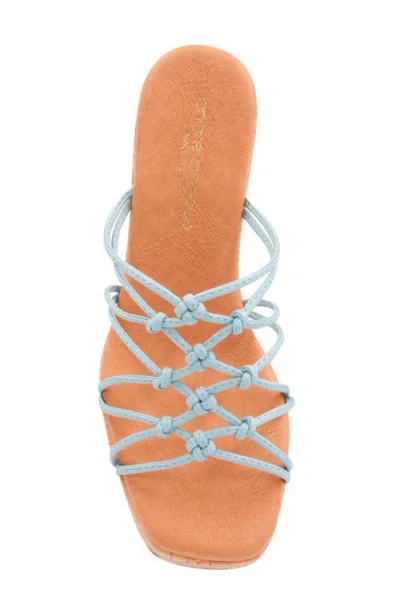 Andre Assous André Assous Camryn Platform Slide Sandal In Blue