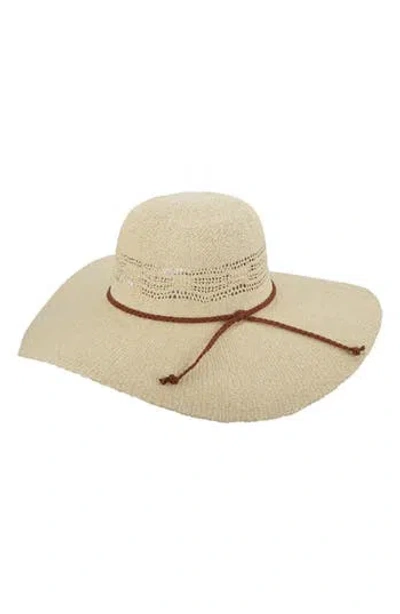 Scala Bangcok Toyo Straw Floppy Hat In Neutral