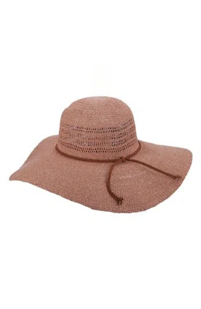 Scala Bangcok Toyo Straw Floppy Hat In Pink