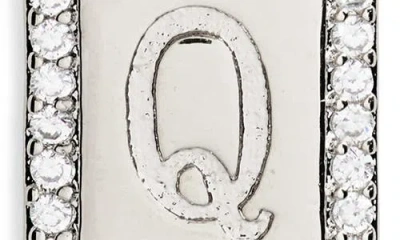 Leith Initial Pendant Necklace In Metallic