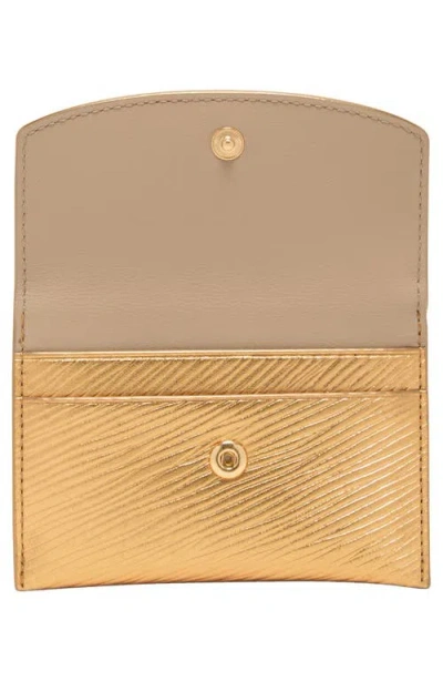 Tumi Flap Card Case In Gold