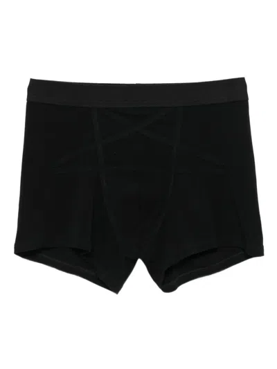 Rick Owens Modern Boxer Brief Seam Detail In Black