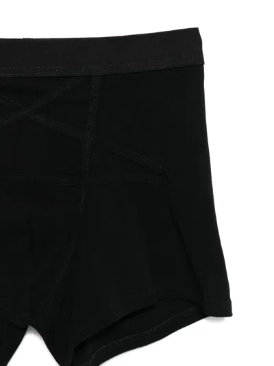 Rick Owens Modern Boxer Brief Seam Detail In Black