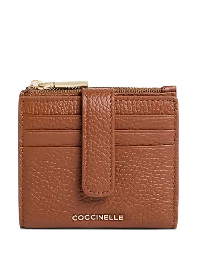Coccinelle Leather Zip-fastening Wallet In Brown