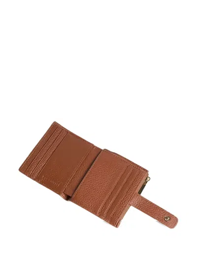 Coccinelle Leather Zip-fastening Wallet In Brown