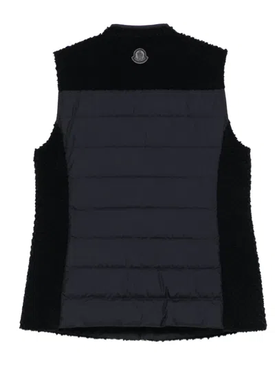 Moncler Fallavier Virgin Wool Down Vest In Black