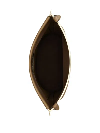 Tod's Beige Leather Magenta Bucket Bag In Neutral