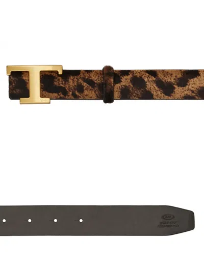 T TIMELESS 皮质腰带