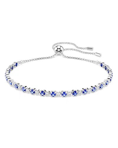Swarovski Matrix Tennis Bracelet In Blue