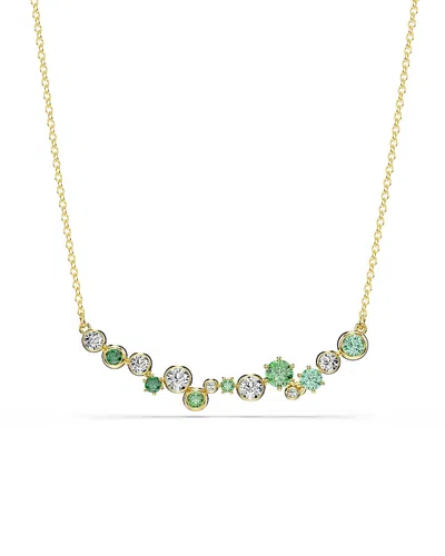 Swarovski Constella White & Green Crystal Collar Necklace, 14.87-18.87 In Multi