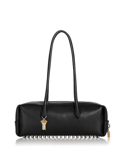 Alexander Wang Medium Roux Key-charm Shoulder Bag In Black