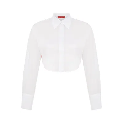 Pcfg Pure Cotton Crop Shirt In White