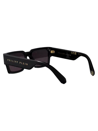 Philipp Plein Square Sunglasses Spp183 M 0700 In Black