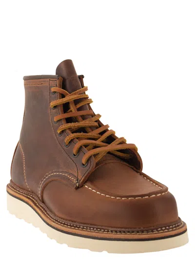Red Wing Classic Moc Rough And Tough Leather Boot In Brown