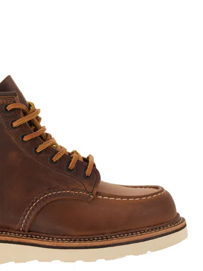 Red Wing Classic Moc Rough And Tough Leather Boot In Brown