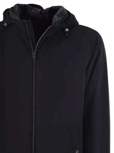 Herno Midi Parka Coat In Multi