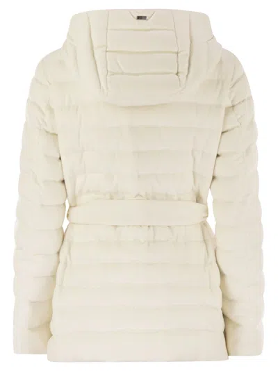 Herno Silk And Cashmere Kimono Jacket In White