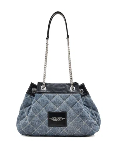 Marc Jacobs The Chain Sack Cotton Shoulder Bag In Blue
