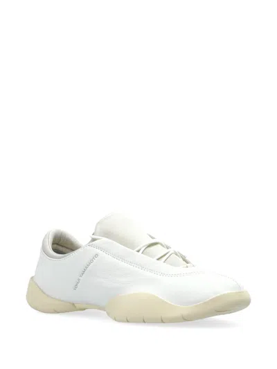 Y-3 Y 3 Regu Leather Sneakers In White