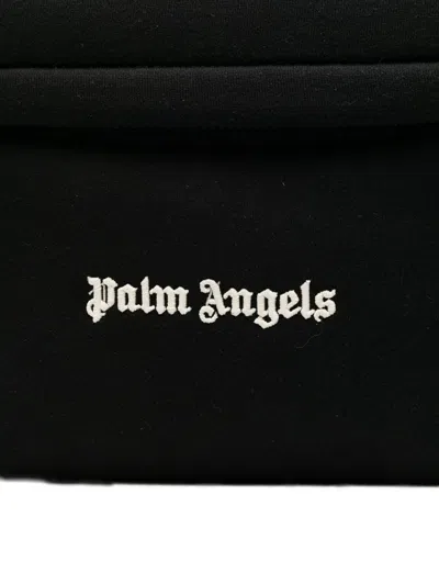 Palm Angels Versatile Backpack Featuring Adjustable Elements In Black