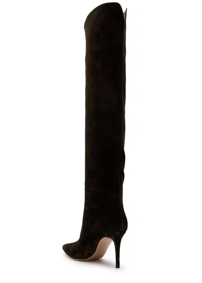 Gianvito Rossi Hansen Cuissard Suede Over-the-knee Boots In Brown