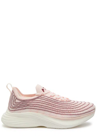 Apl Athletic Propulsion Labs Athletic Propulsion Labs Techloom Zipline Knitted Sneakers In Pink