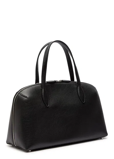 Totême Leather Handbag With Engraved Logo On The Front In Black