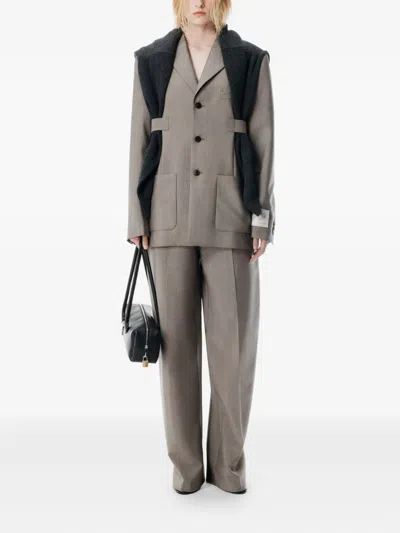 Alexander Wang Sakko Mit Lasche In Gray