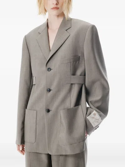 Alexander Wang Sakko Mit Lasche In Gray