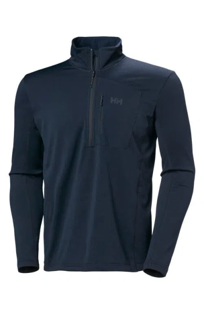Helly Hansen Versatile Half Zip Midlayer Fleece Pullover In Blue