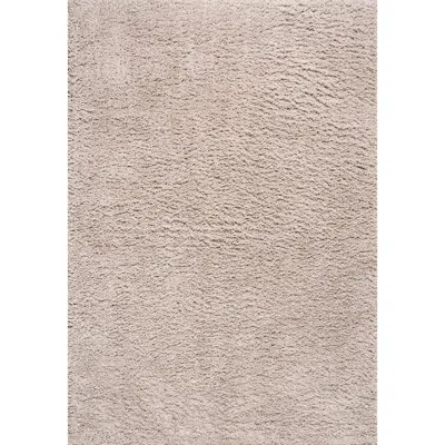 Jonathan Y Groovy Solid Shag Area Rug In Sand