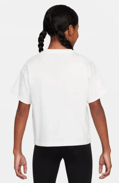 Nike Big Kid Girls Crew Neck Short Sleeve Regular Fit Graphic T-shirt In White