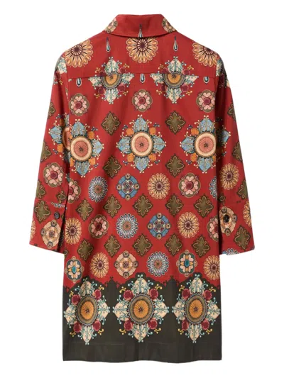 La Doublej Short Artemis Dress Nucleus Placee Rust In Red