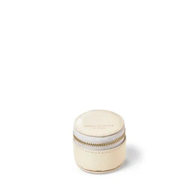 Aspinal Of London Small Round Jewellery Box In Neutral