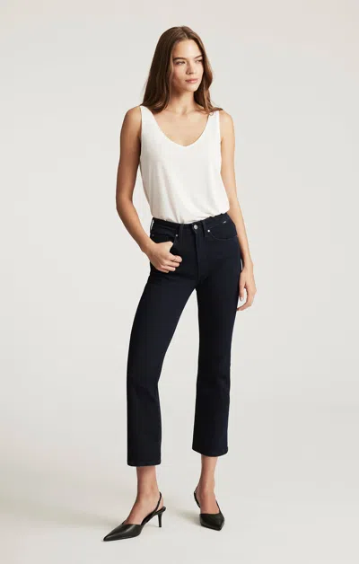 Mavi Anika Cropped Flare In Ink Flex Blue