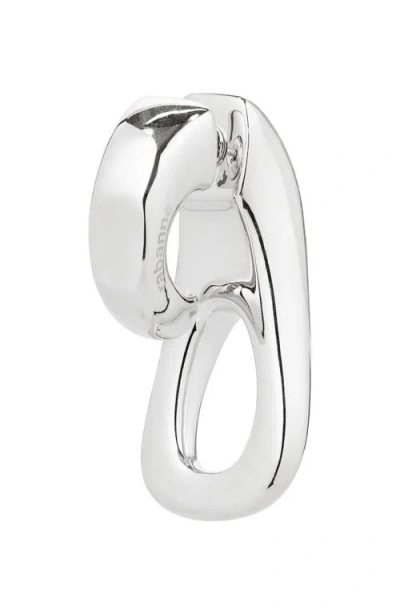 Rabanne Zip Pull Single Earring In Metallic