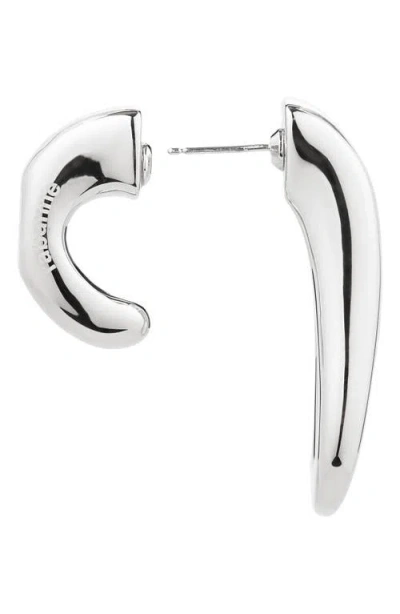 Rabanne Zip Pull Single Earring In Metallic
