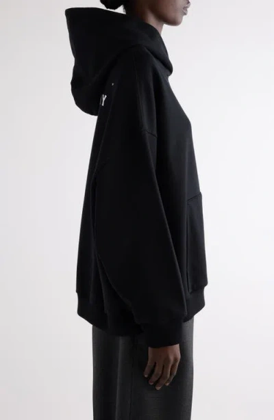 Givenchy Oversized Hooded Sweatshirt Kangaroo Pocket In Black