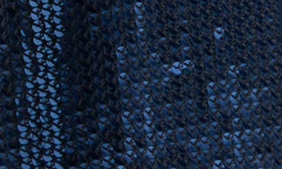 Akris Estelle Sequined Chiffon Maxi Coat In Blue