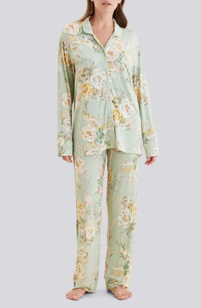 Papinelle Kate Modal Soft Full Length Pj Set In Multi