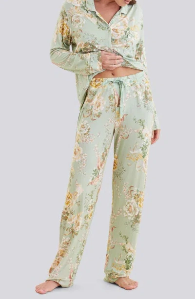Papinelle Kate Modal Soft Full Length Pj Set In Multi
